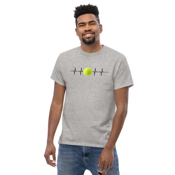 Tennis Ball Heartbeat Men's heavyweight tee