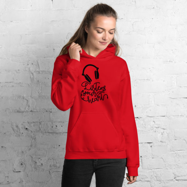 Listen Your Heart Unisex Hoodie - Image 2