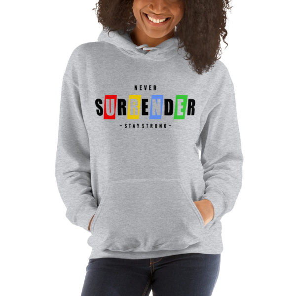 Never Surrender Unisex Hoodie - Image 2