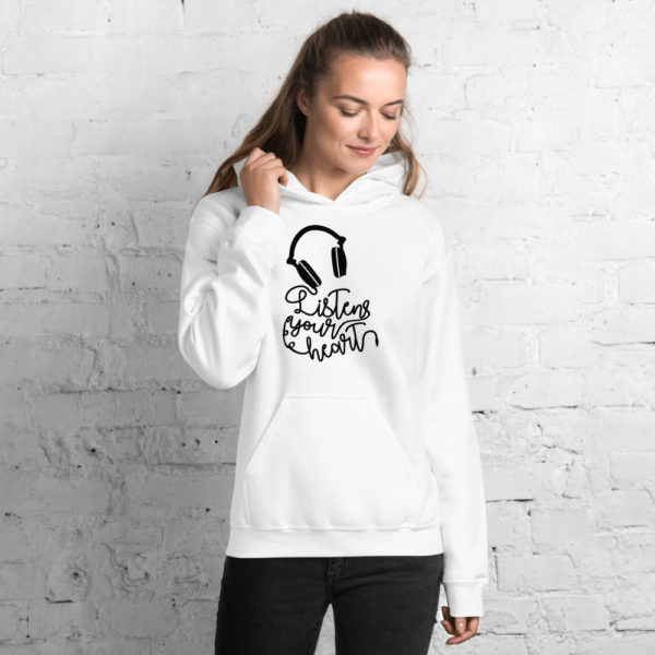 Listen Your Heart Unisex Hoodie - Image 4