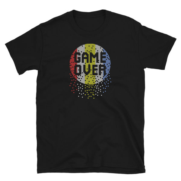 Game Over Tshirt, Gamer Tshirt, Short-Sleeve Unisex T-Shirt