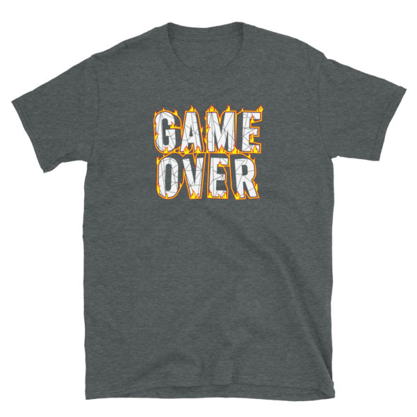 Game Over Tshirt, Game Over Shirt, Gamer Tshirt, Short-Sleeve Unisex T-Shirt