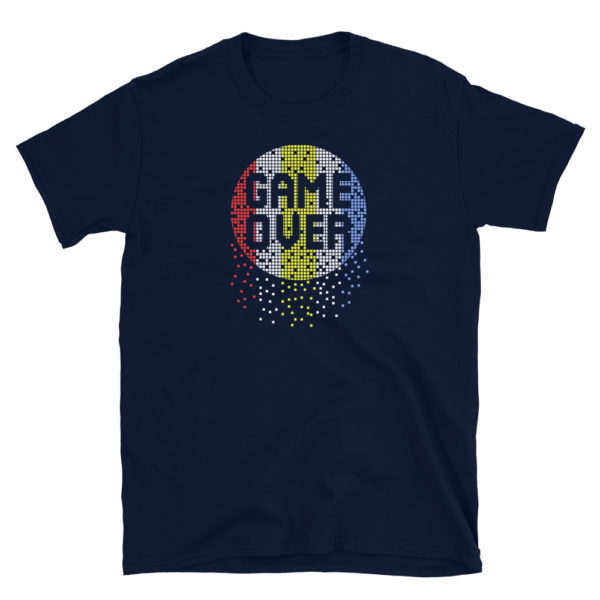 Game Over Tshirt, Gamer Tshirt, Short-Sleeve Unisex T-Shirt - Image 2