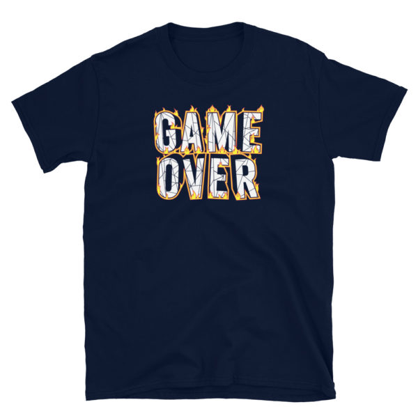 Game Over Tshirt, Game Over Shirt, Gamer Tshirt, Short-Sleeve Unisex T-Shirt - Image 3