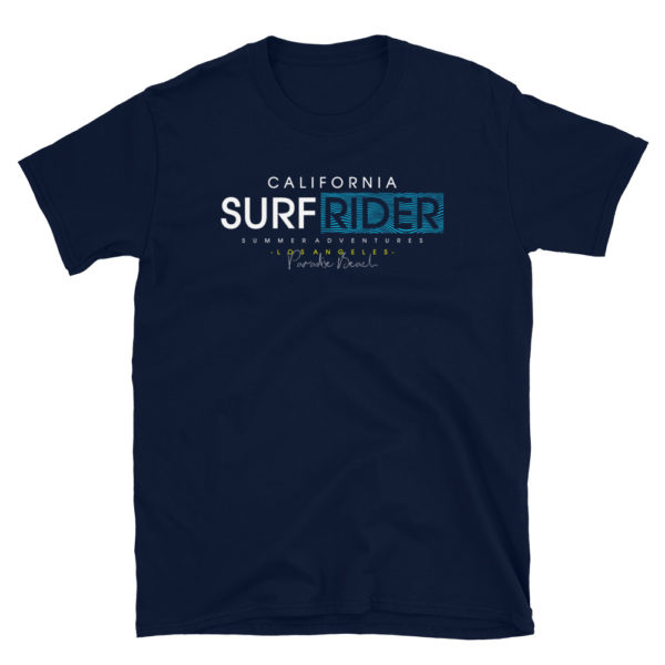 California Surf Rider Short-Sleeve Unisex T-Shirt - Image 2