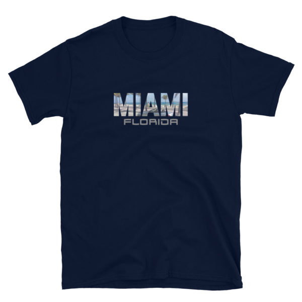 Miami Florida Tshirt, Miami Florida T-Shirt, Short-Sleeve Unisex T-Shirt - Image 2