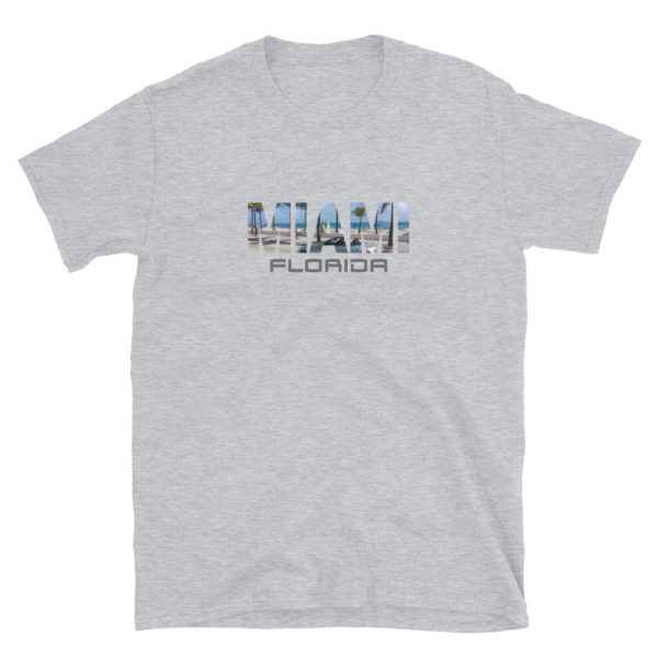 Miami Florida Tshirt, Miami Florida T-Shirt, Short-Sleeve Unisex T-Shirt - Image 3