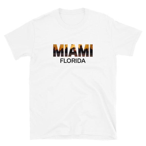 Miami Florida TShirt, Short-Sleeve Unisex T-Shirt - Image 2