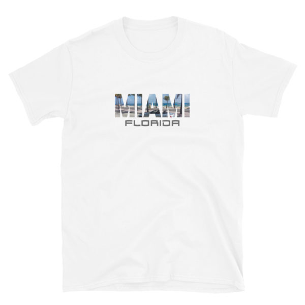 Miami Florida Tshirt, Miami Florida T-Shirt, Short-Sleeve Unisex T-Shirt - Image 4