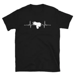 Map of Venezuela Heartbeat T-Shirt, Map of Venezuela Heartbeat TShirt